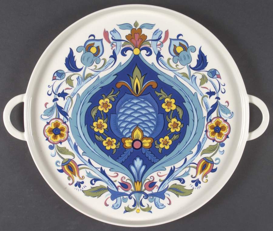 Izmir (Older) 14" Handled Chop Plate (Round Platter) by Villeroy & Boch-1