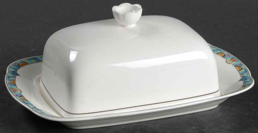 Izmir (Newer) Square Covered Butter by Villeroy & Boch-1