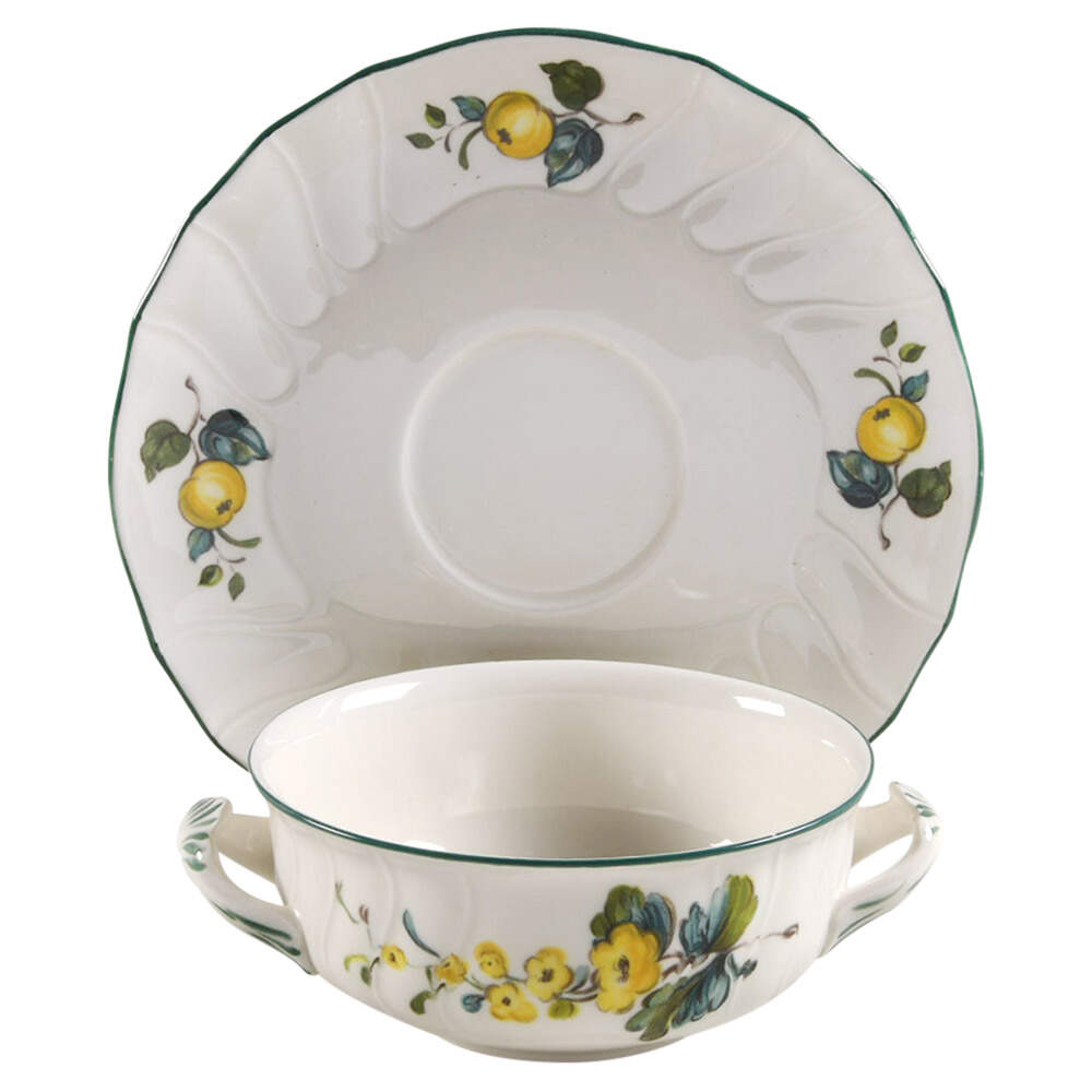 Jamaica Flat Cream Soup Bowl & Saucer Set by Villeroy & Boch-1