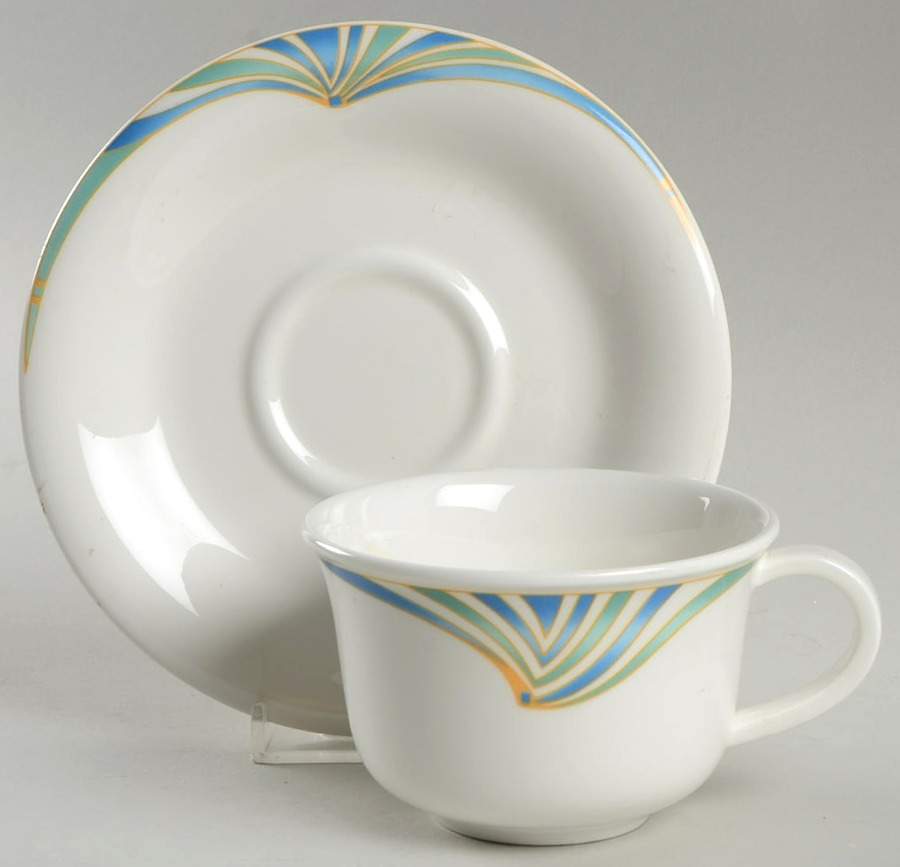 Lago Flat Cup & Saucer Set by Villeroy & Boch-1