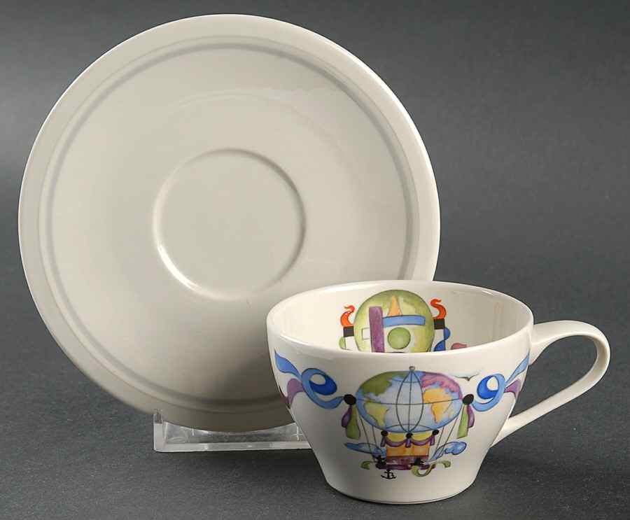 Le Ballon Flat Demitasse Cup & Saucer Set by Villeroy & Boch-1