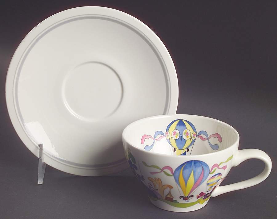 Le Ballon Flat Cup & Saucer Set by Villeroy & Boch-1