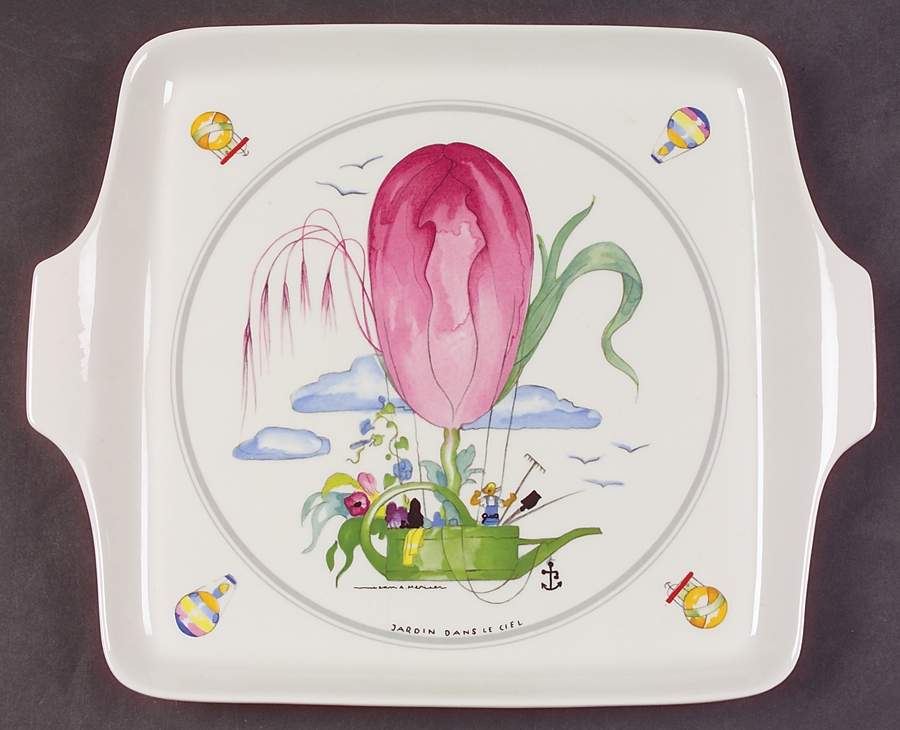 Le Ballon Square Handled Cake Plate by Villeroy & Boch-1