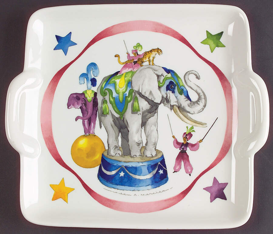 Le Cirque Square Handled Cake Plate by Villeroy & Boch-1