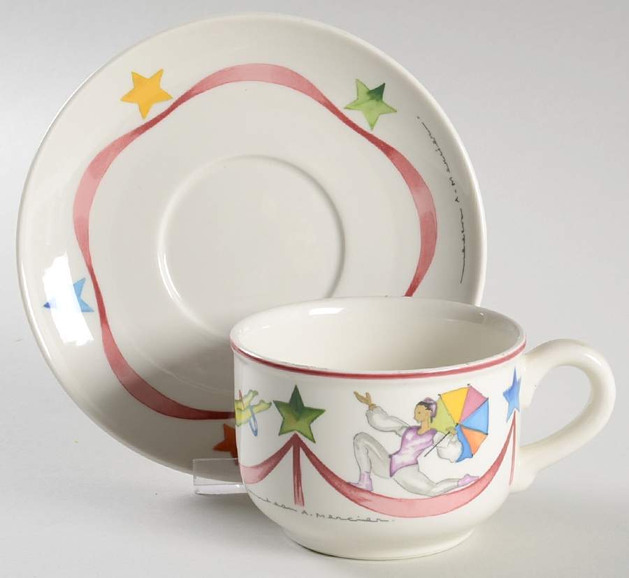 Le Cirque Flat Cup & Saucer Set by Villeroy & Boch-1