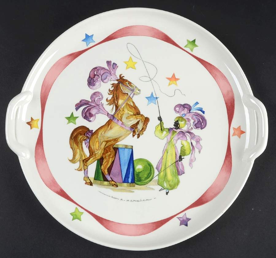 Le Cirque Handled Cake Plate by Villeroy & Boch-1