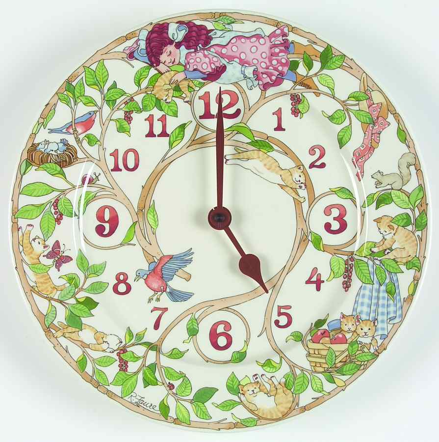 Little Cat Clock Plate by Villeroy & Boch-1