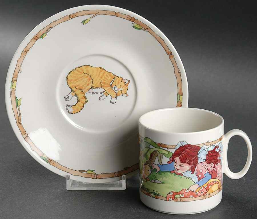 Little Cat Flat Cup & Saucer Set by Villeroy & Boch-1