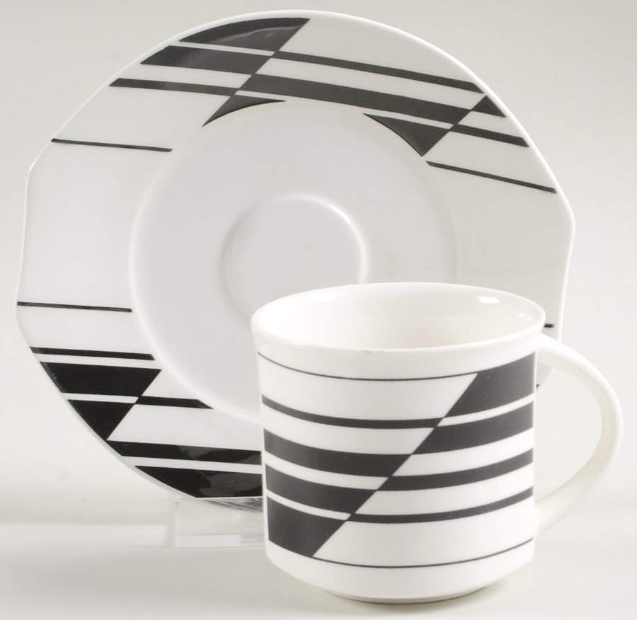 Linea Flat Demitasse Cup & Saucer Set by Villeroy & Boch-1