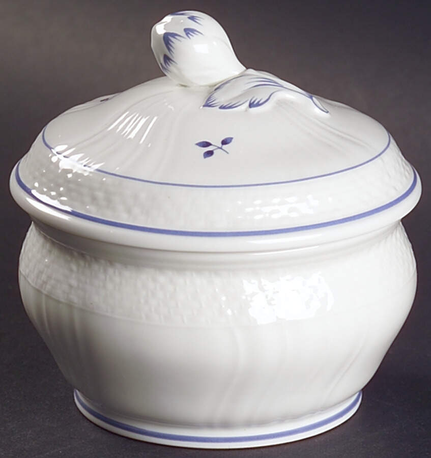 Louisenburg Blau Sugar Bowl & Lid by Villeroy & Boch-1