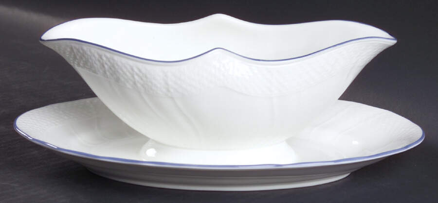 Louisenburg Blau Gravy Boat with Attached Underplate by Villeroy & Boch-1