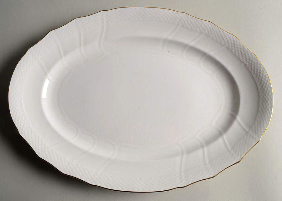 Louisenburg Gold 15" Oval Serving Platter by Villeroy & Boch-1