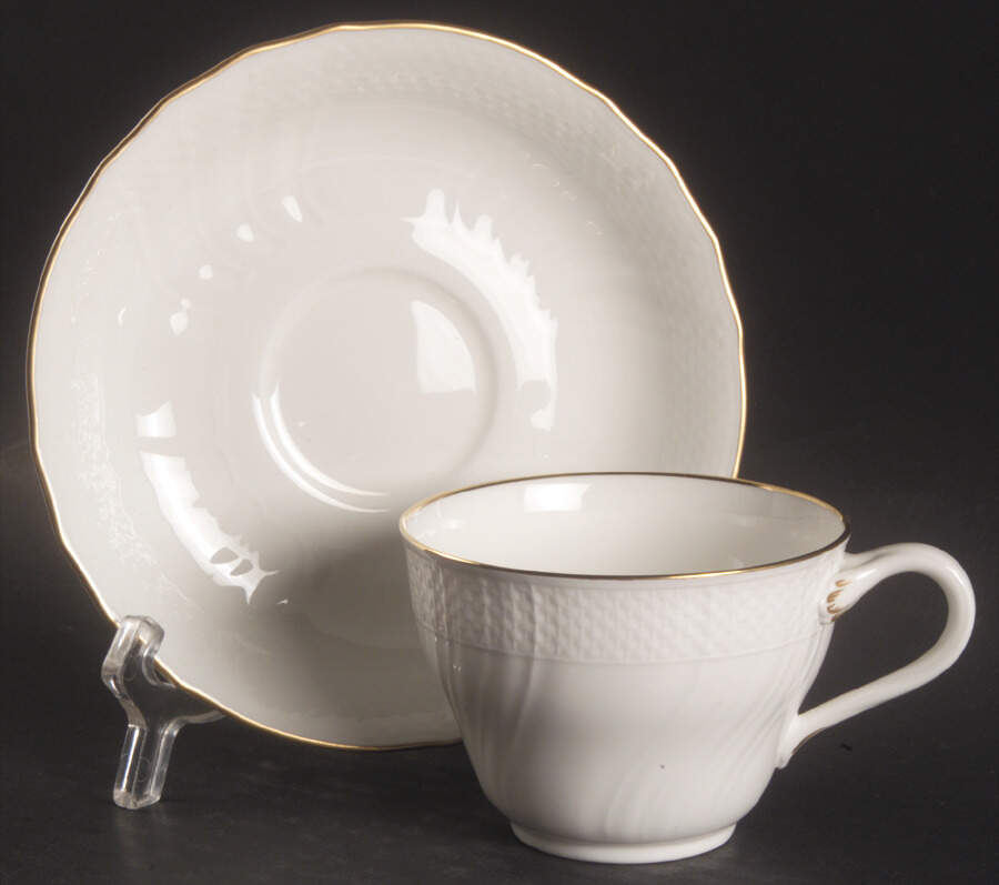 Louisenburg Gold Flat Cup & Saucer Set by Villeroy & Boch-1