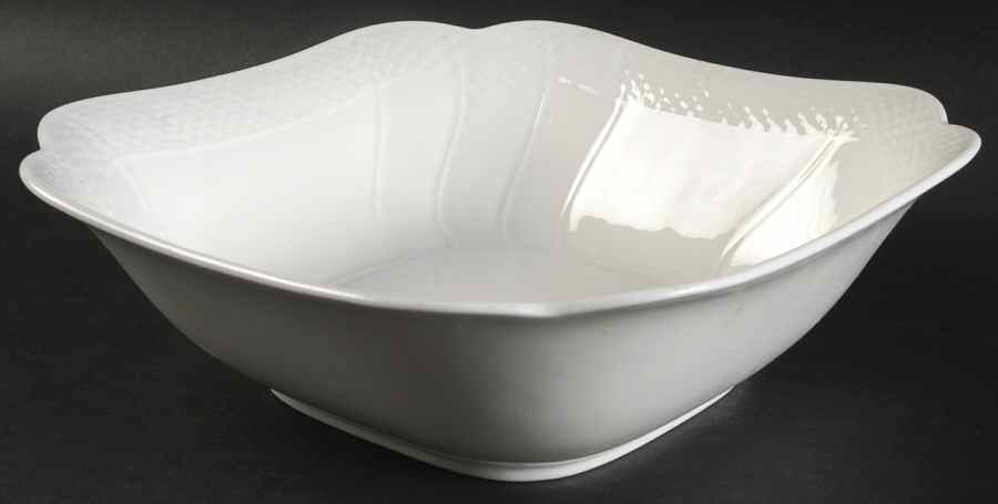 Louisenburg White 9" Square Vegetable Bowl by Villeroy & Boch-1