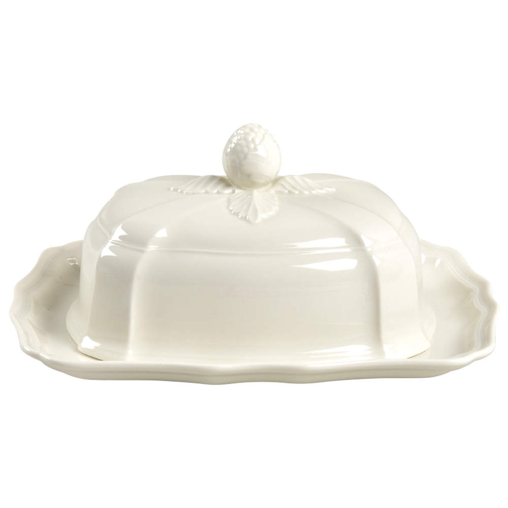 Manoir (VitroPorcelain, Luxembourg & Germany) Rectangular Covered Butter by Villeroy & Boch-1