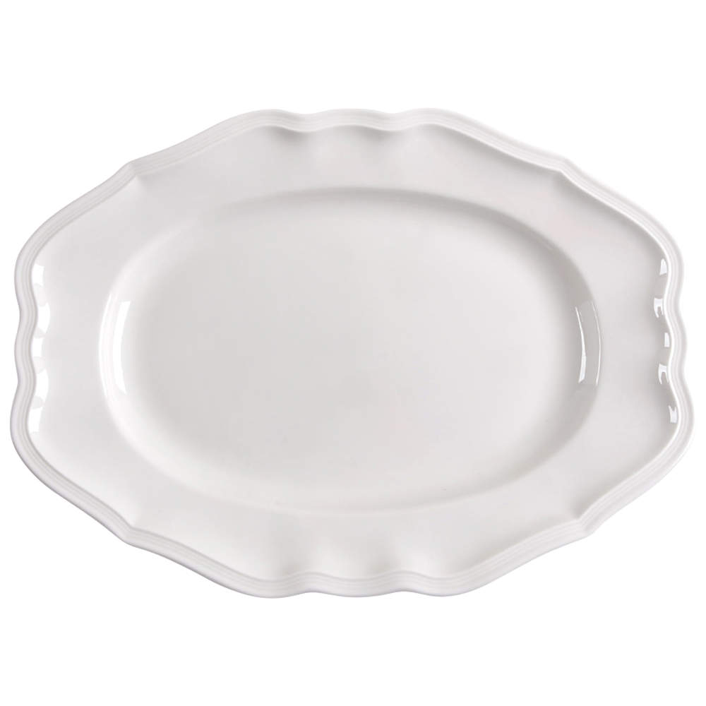 Manoir (VitroPorcelain, Luxembourg & Germany) 14" Oval Serving Platter by Villeroy & Boch-1