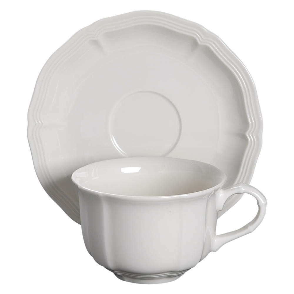 Manoir (VitroPorcelain, Luxembourg & Germany) Flat Cup & Saucer Set by Villeroy & Boch-1