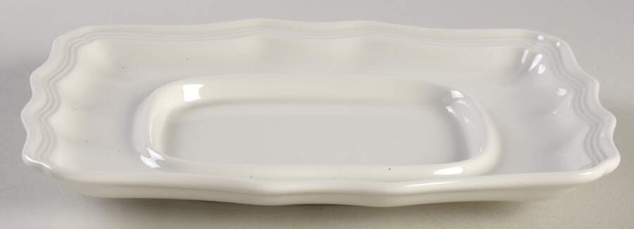 Manoir (VitroPorcelain, Luxembourg & Germany) Small Rectangular Butter No Lid by Villeroy & Boch-1