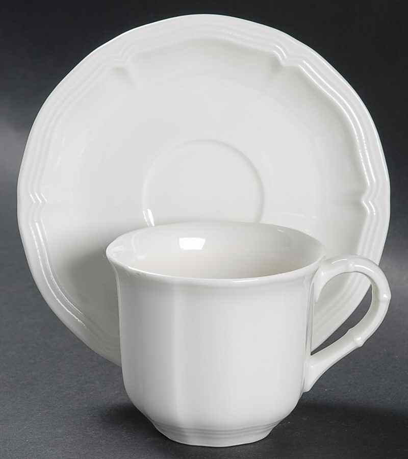 Manoir (VitroPorcelain, Luxembourg & Germany) Flat Demitasse Cup & Saucer Set by Villeroy & Boch-1