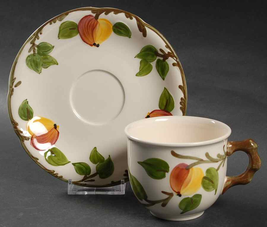 Ma Pomme Flat Cup & Saucer Set by Villeroy & Boch-1