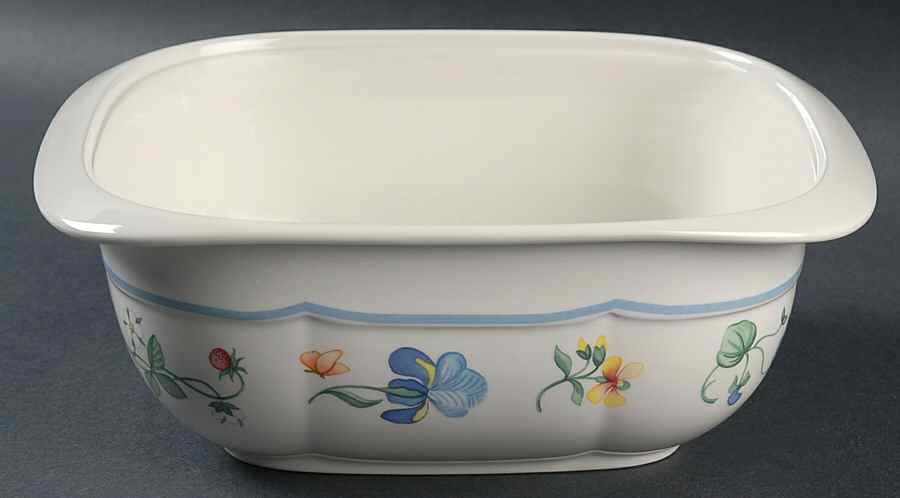 Mariposa (Bone China) 1.5 Quart Square Microwave Baker No Lid by Villeroy & Boch-1