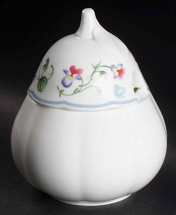 Mariposa (Bone China) Jam/Jelly & Lid by Villeroy & Boch-1