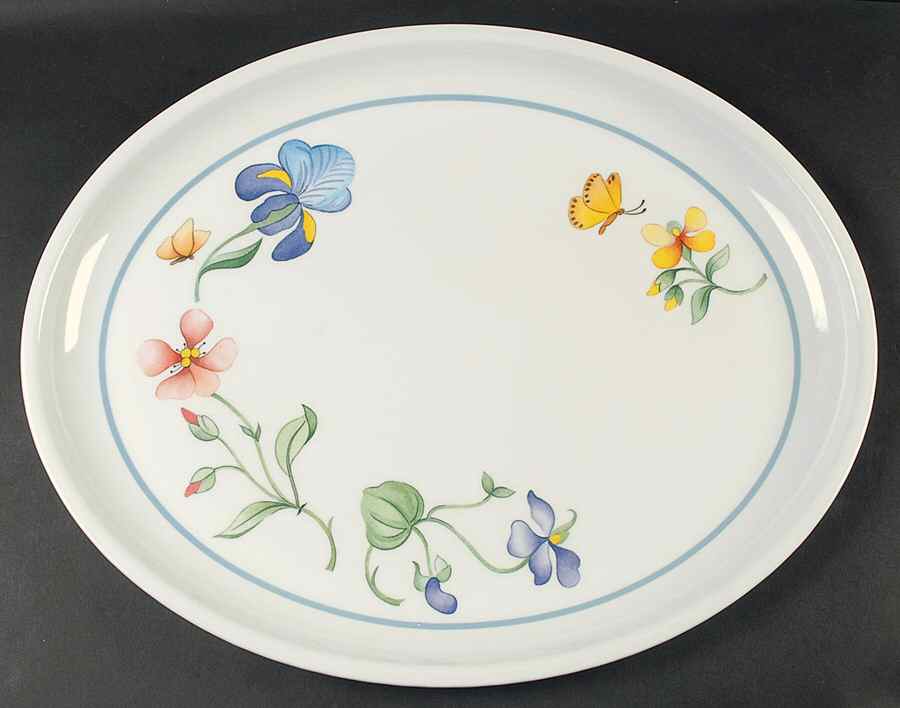 Mariposa (Bone China) Plastic Oval Serving Tray by Villeroy & Boch-1