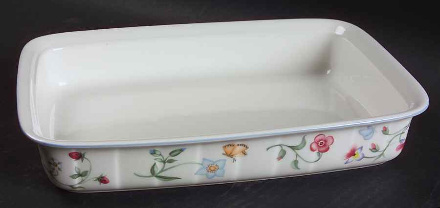 Mariposa (Bone China) 10" Rectangular Baker by Villeroy & Boch-1