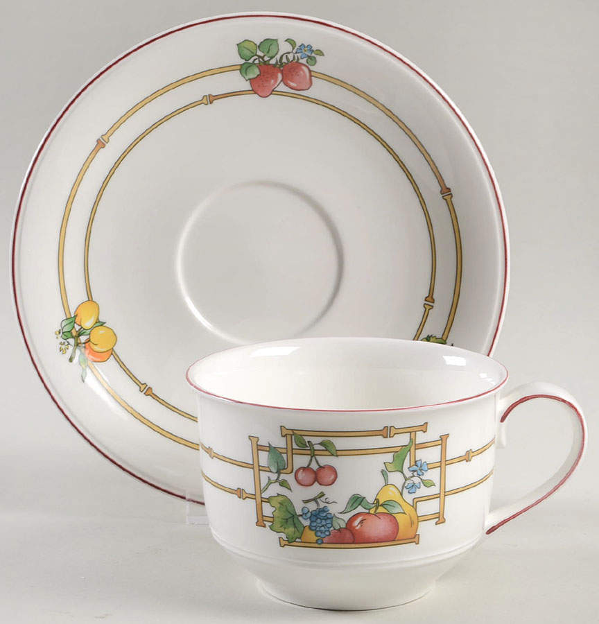 Mon Jardin Oversized Cup & Saucer Set by Villeroy & Boch-1
