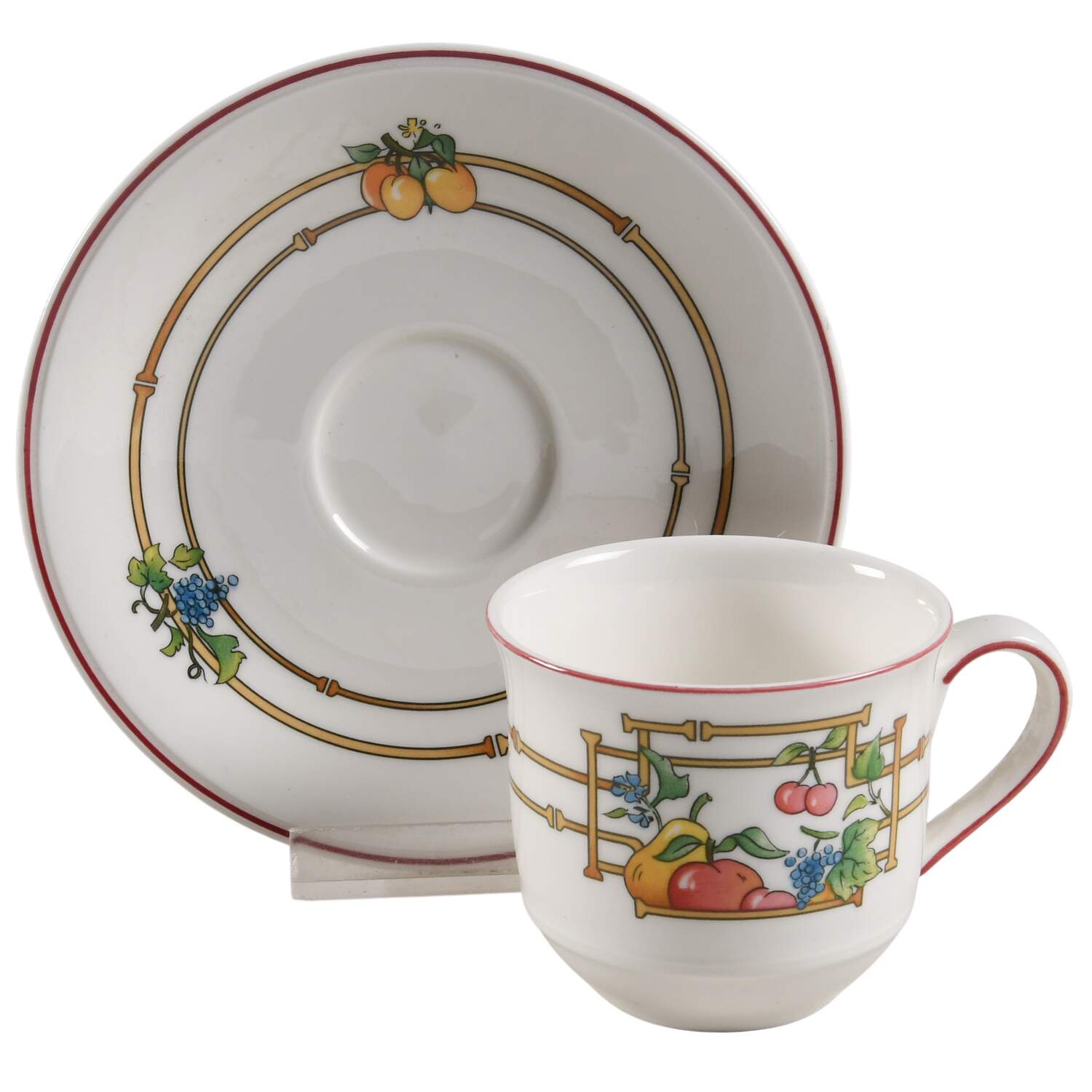 Mon Jardin Flat Demitasse Cup & Saucer Set by Villeroy & Boch-1