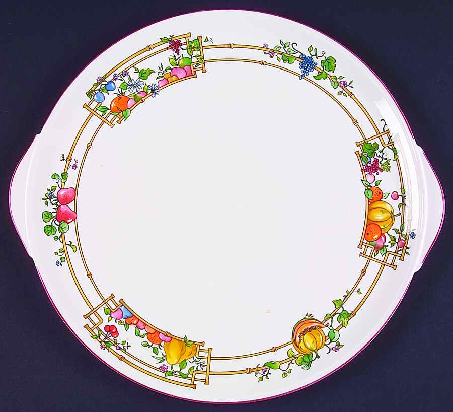 Mon Jardin Handled Cake Plate by Villeroy & Boch-1