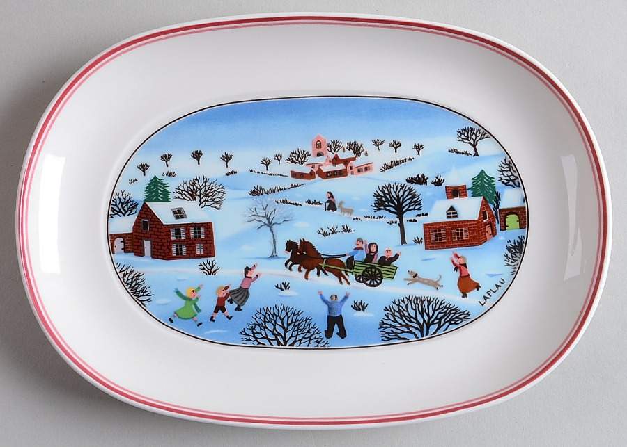 Naif Christmas Appetizer Tray/Plate by Villeroy & Boch-1