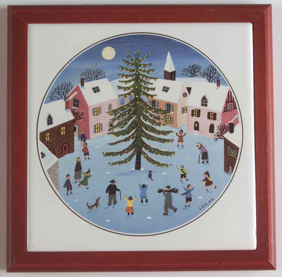 Naif Christmas Wood Frame Trivet by Villeroy & Boch-1