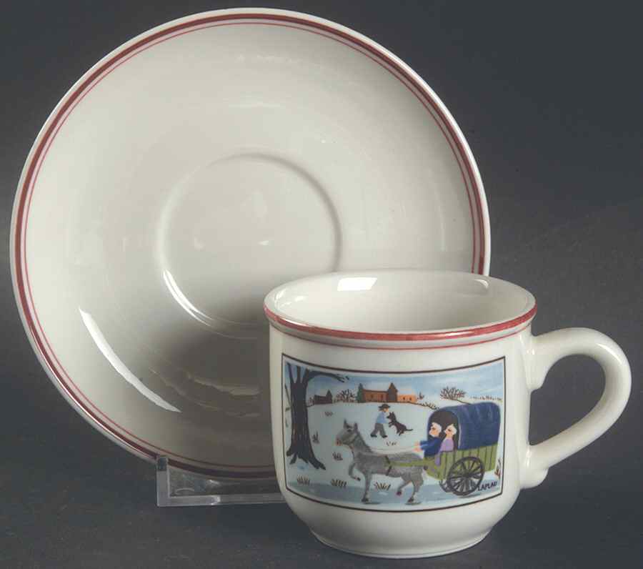 Naif Christmas Flat Demitasse Cup & Saucer Set by Villeroy & Boch-1