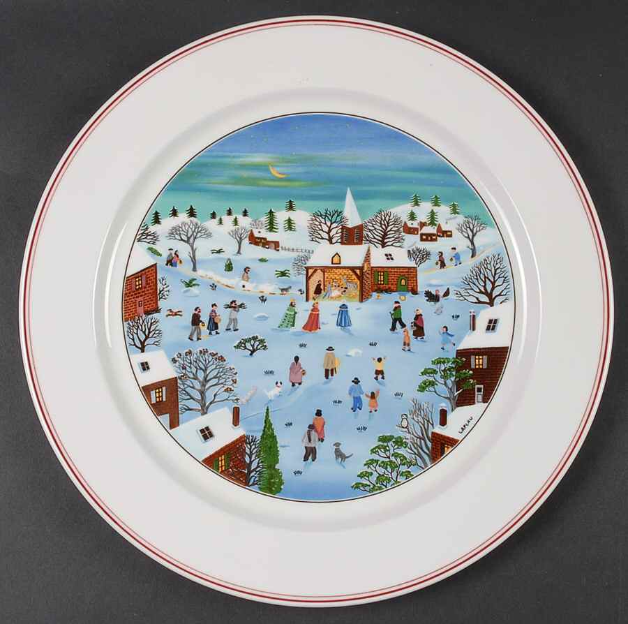 Naif Christmas 12" Chop Plate (Round Platter) by Villeroy & Boch-1