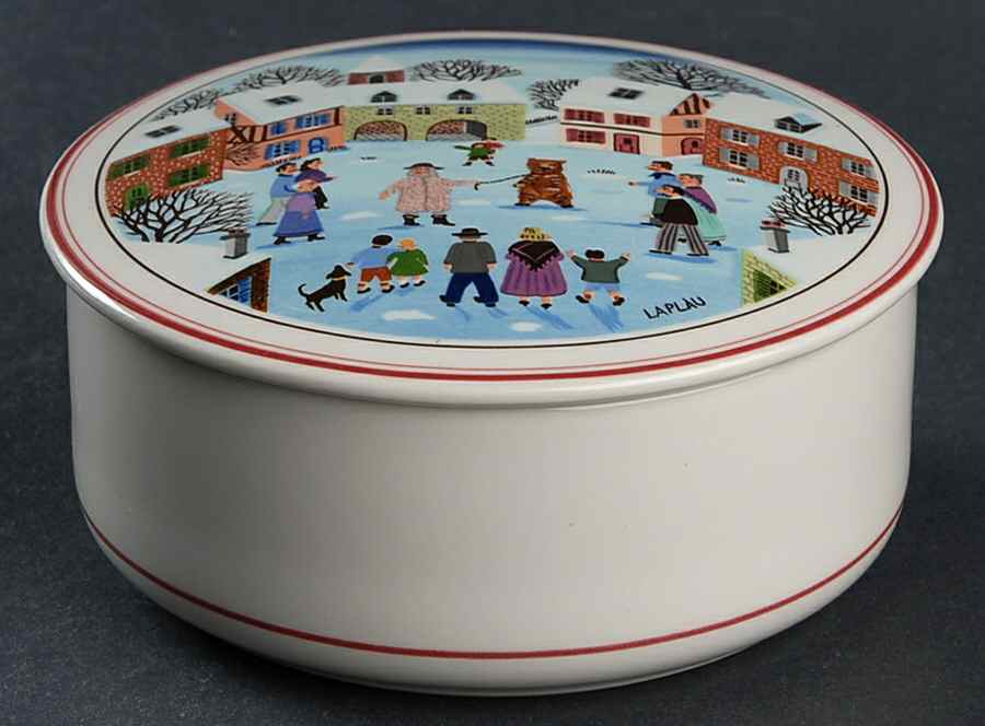 Naif Christmas Large Candy Box & Lid by Villeroy & Boch-1