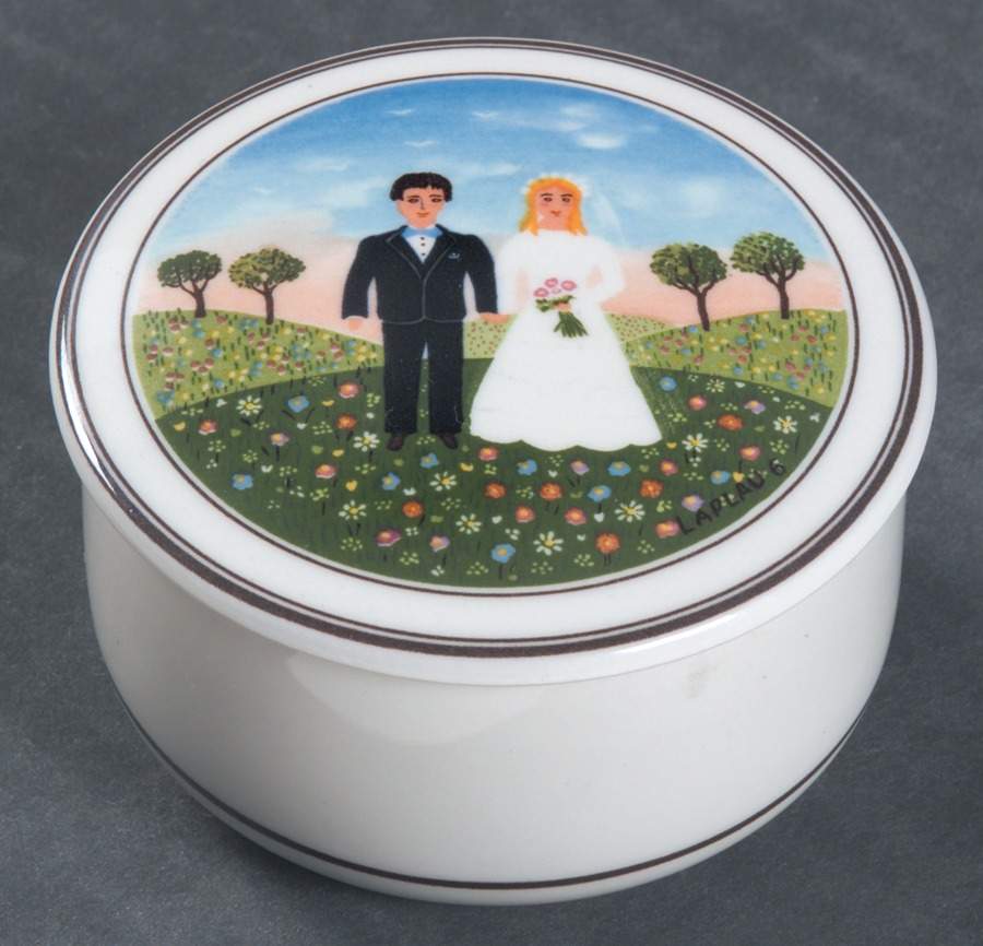 Naif Wedding 3" Candy Box & Lid by Villeroy & Boch-1