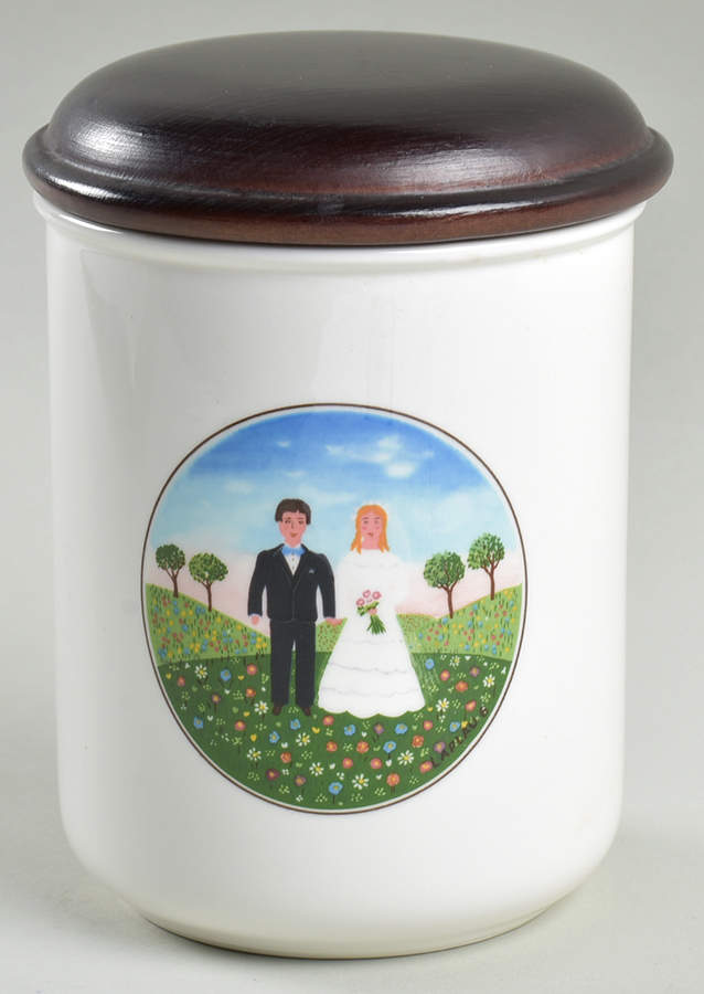Naif Wedding 4" Storage Jar & Lid by Villeroy & Boch-1