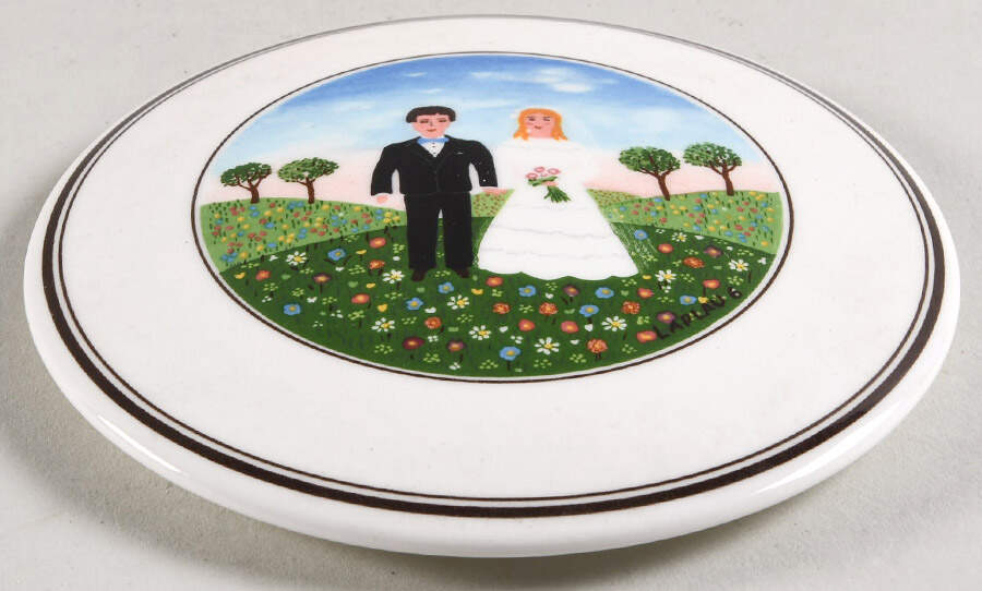 Naif Wedding Lid for 3" Candy Box by Villeroy & Boch-1