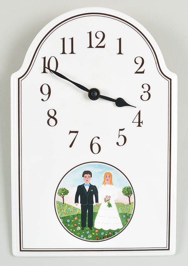 Naif Wedding Hanging Wall Clock by Villeroy & Boch-1