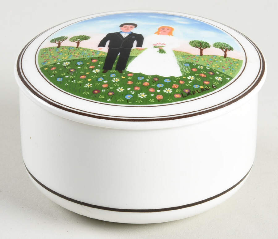 Naif Wedding 3" Candy Box & Lid by Villeroy & Boch-1