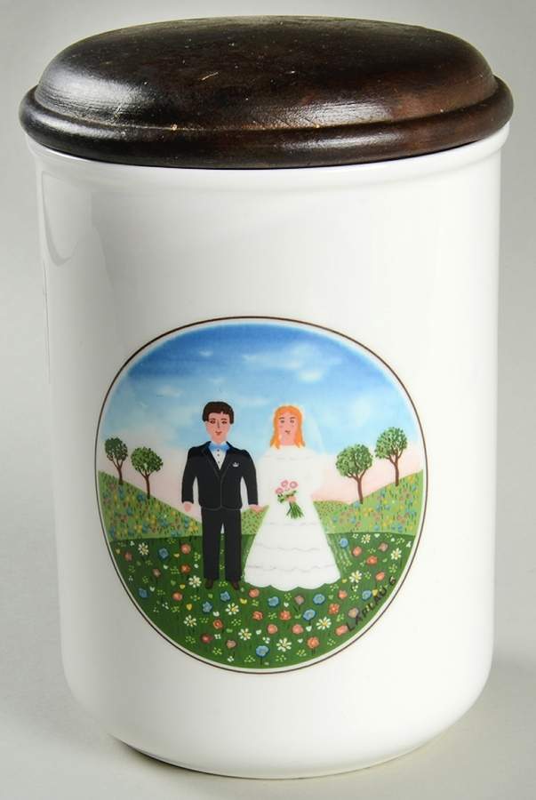 Naif Wedding 5" Storage Jar & Lid by Villeroy & Boch-1