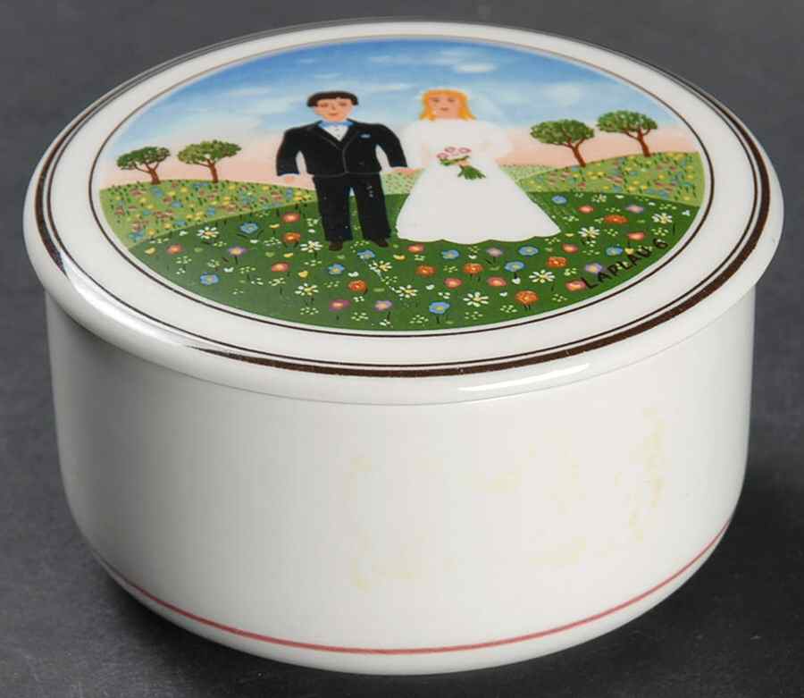 Naif Wedding 3" Candy Box & Lid by Villeroy & Boch-1