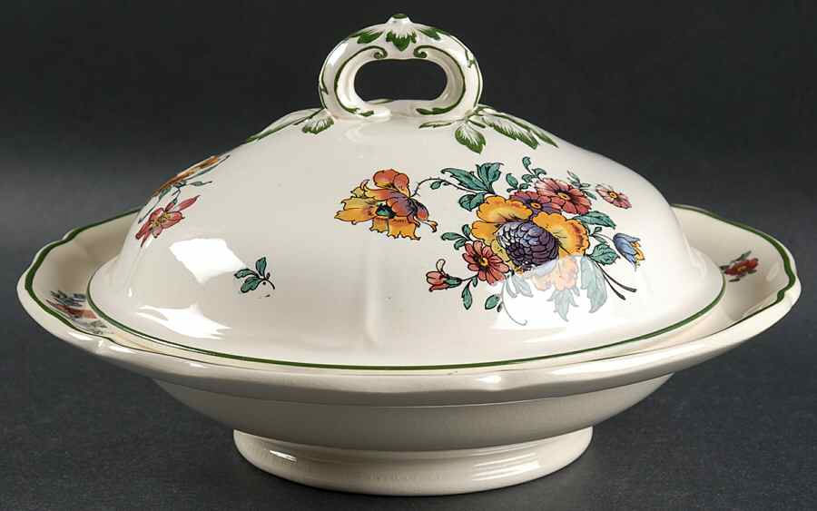 Old Abbey Sprays Round Covered Vegetable by Villeroy & Boch-1