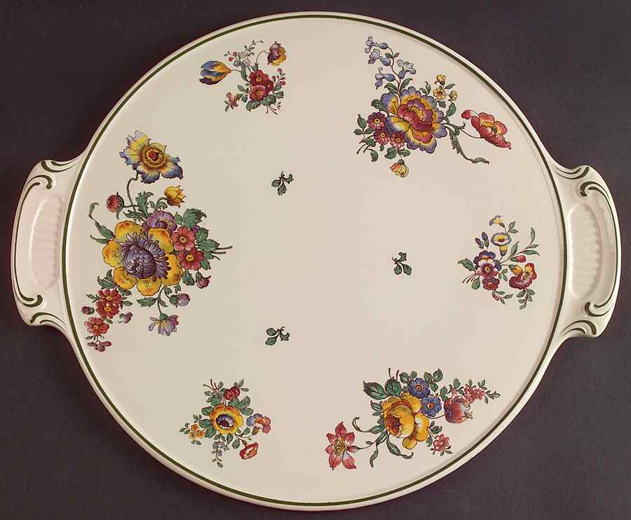 Old Abbey Sprays Handled Cake Plate by Villeroy & Boch-1