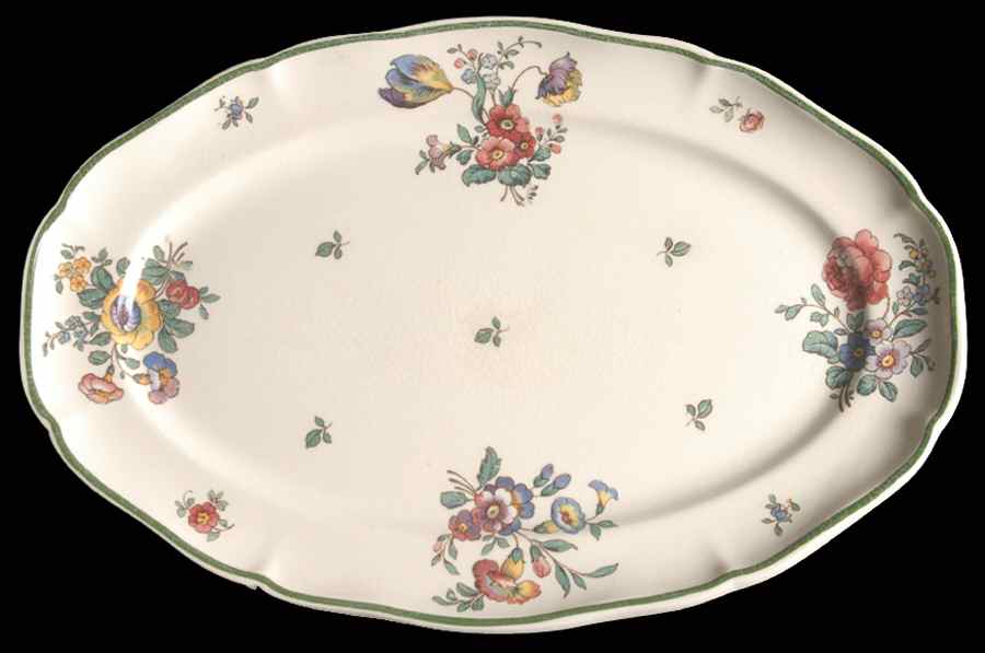Old Abbey Sprays 10" Oval Serving Platter by Villeroy & Boch-1