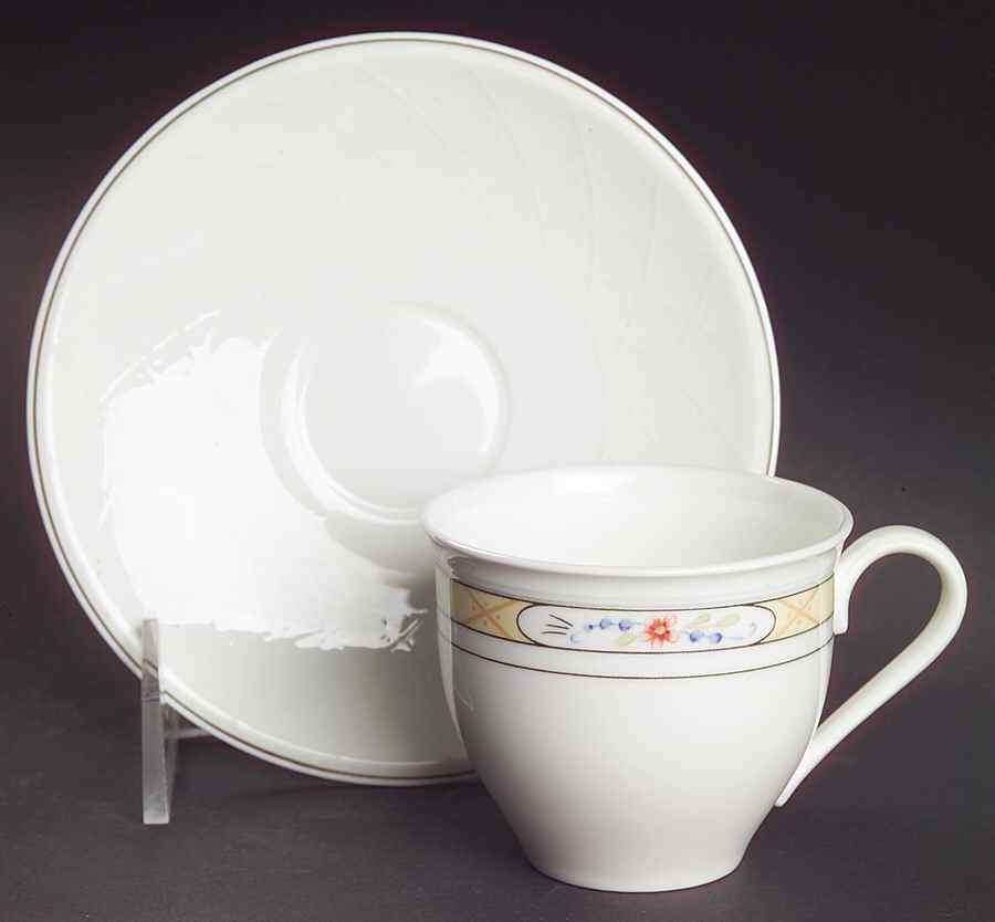 Orlando Flat Demitasse Cup & Saucer Set by Villeroy & Boch-1