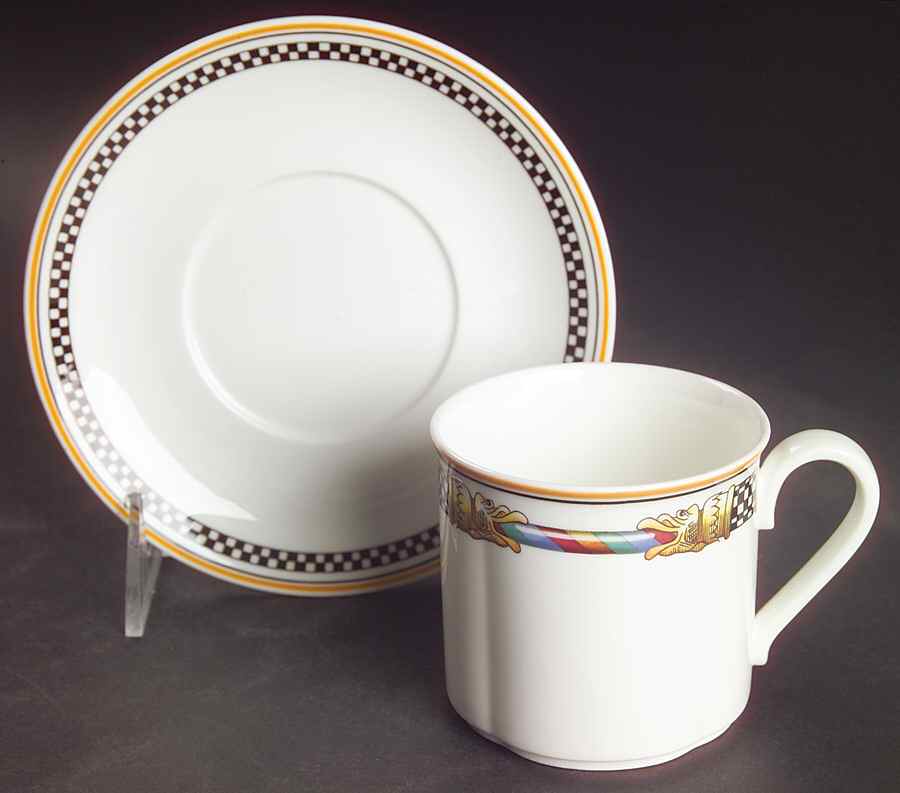 Ornamento Flat Cup & Saucer Set by Villeroy & Boch-1