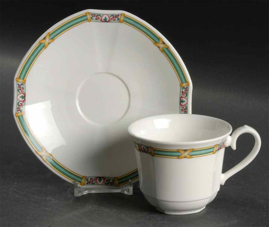 Orofino Flat Cup & Saucer Set by Villeroy & Boch-1