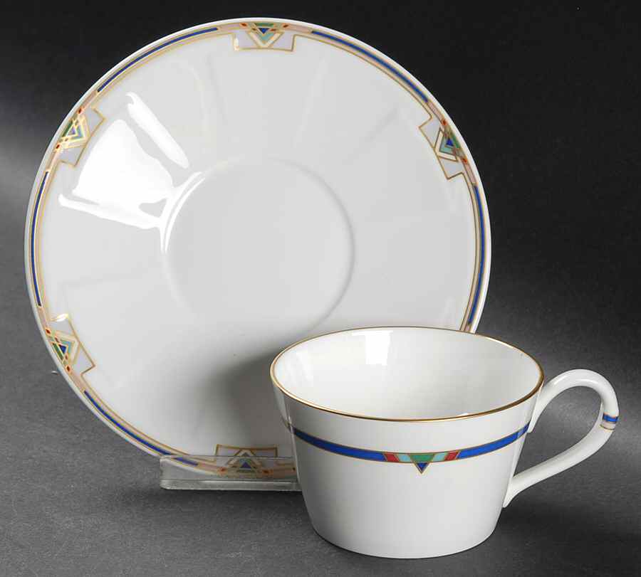 Park Avenue Flat Cup & Saucer Set by Villeroy & Boch-1